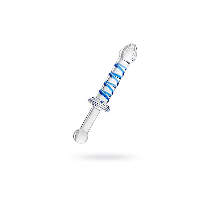 Sexus Glass Dildo Probe With Handle by ToyFa - Glass Sex Toys