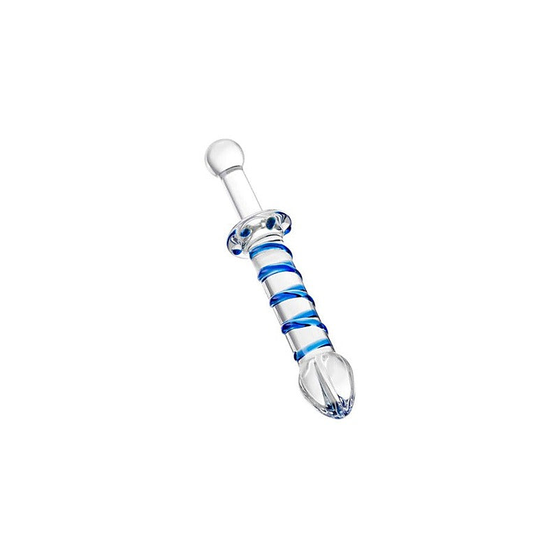 Sexus Glass Dildo Probe With Handle by ToyFa - Glass Sex Toys