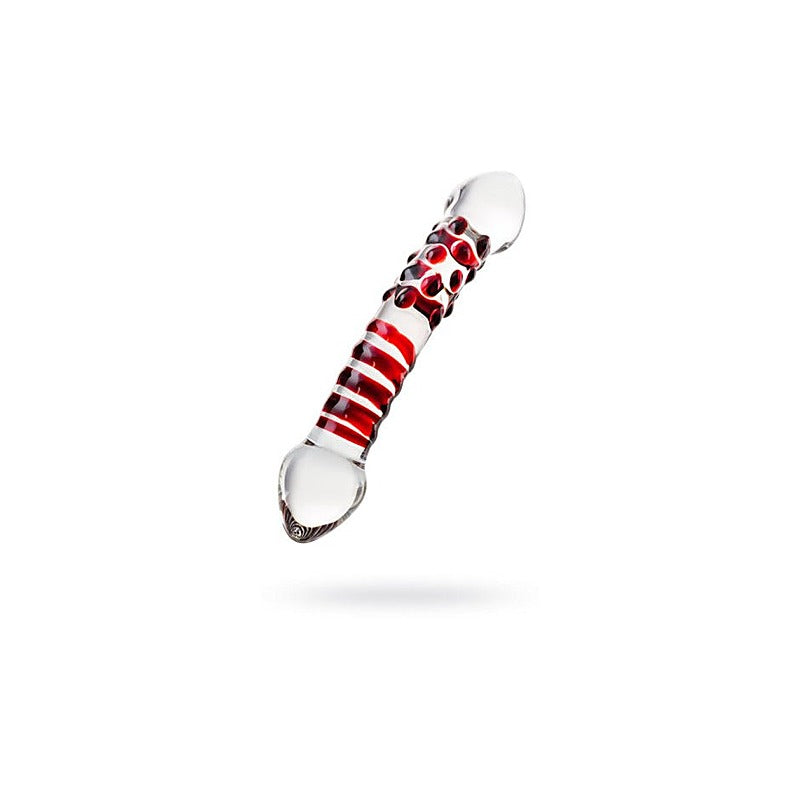 Premium Sexus Red Delight Glass Dildo by ToyFa - Glass Sex Toys