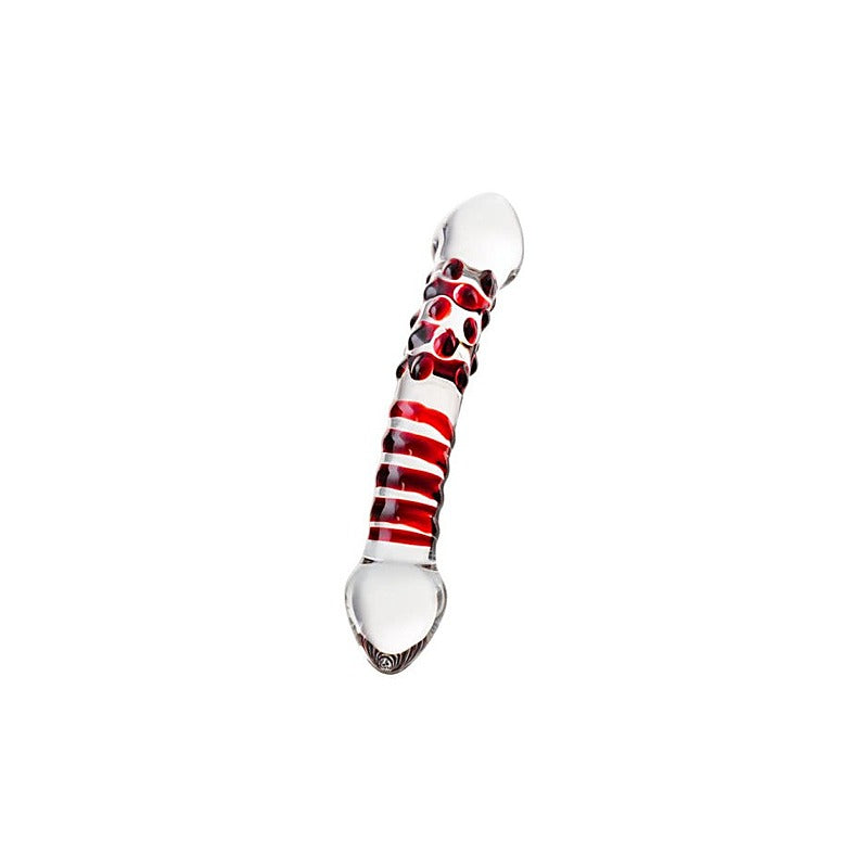 Premium Sexus Red Delight Glass Dildo by ToyFa - Glass Sex Toys