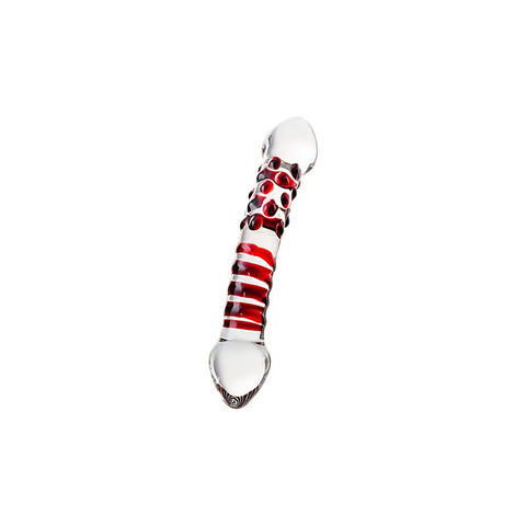 Premium Sexus Red Delight Glass Dildo by ToyFa - Glass Sex Toys