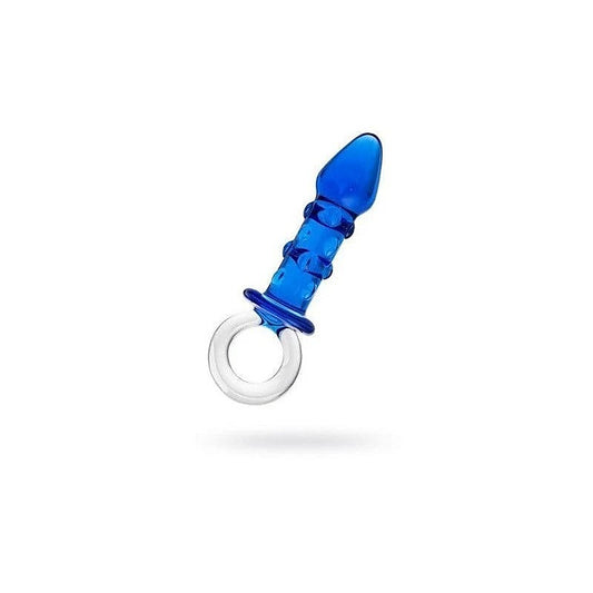 Sexus Glass Butt Plug 16cm Navy Blue by ToyFa - Butt Plugs
