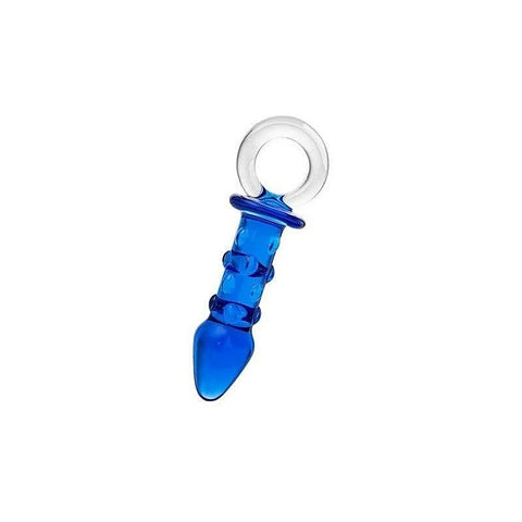 Sexus Glass Butt Plug 16cm Navy Blue by ToyFa - Butt Plugs