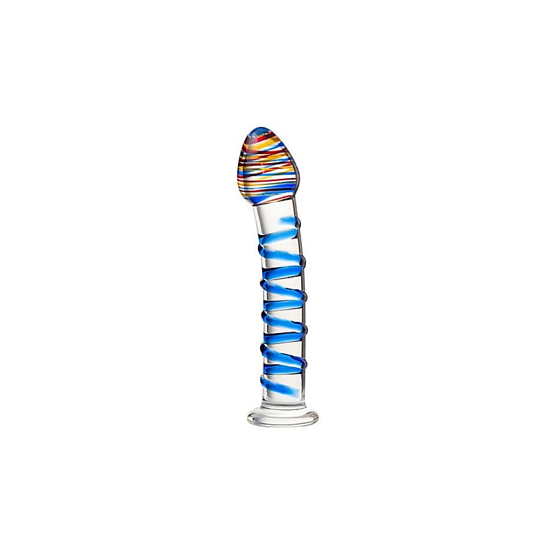 Sexus Unisex Glass Dildo With Suction Cup by ToyFa - Glass Sex Toys
