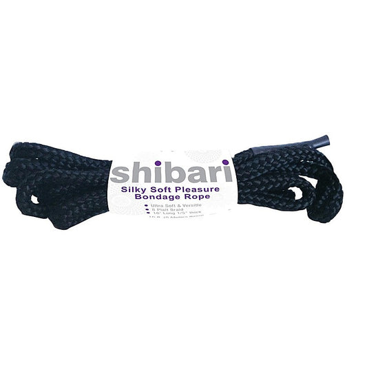 Silky Soft Bondage Rope 5m Black by Shibari - Cuffs And Restraints