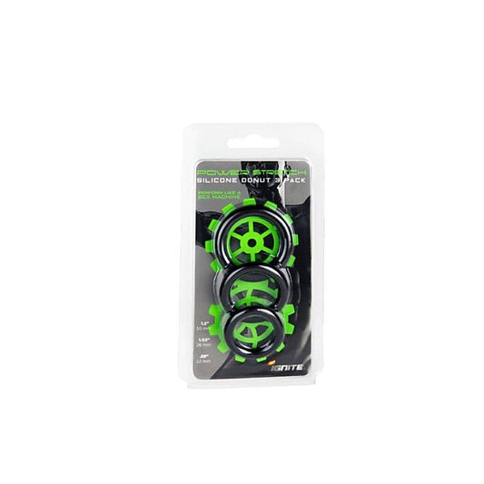 Power Stretch 3 Piece Silicone Cock Rings by SI Novelties - Cock Ring Sets