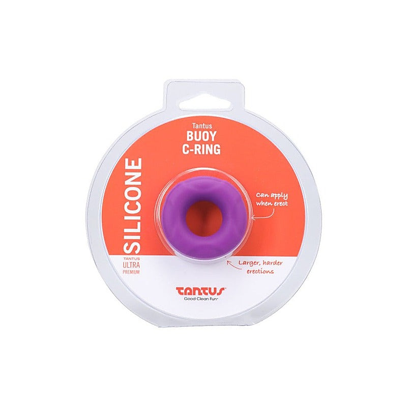 Tantus Buoy Soft & Stretchy Silicone Cock Ring Small Lilac Premium Support - Stretchy Cock Rings