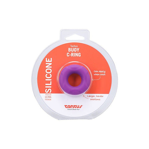 Tantus Buoy Soft & Stretchy Silicone Cock Ring Small Lilac Premium Support - Stretchy Cock Rings