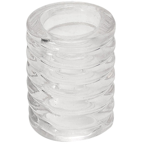 Titanmen Ribbed Textured Stretchy Cock Cage by Doc Johnson - Male Chastity