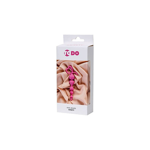 Sweety Pink Silicone Anal Chain by ToDo - Anal Beads and Balls