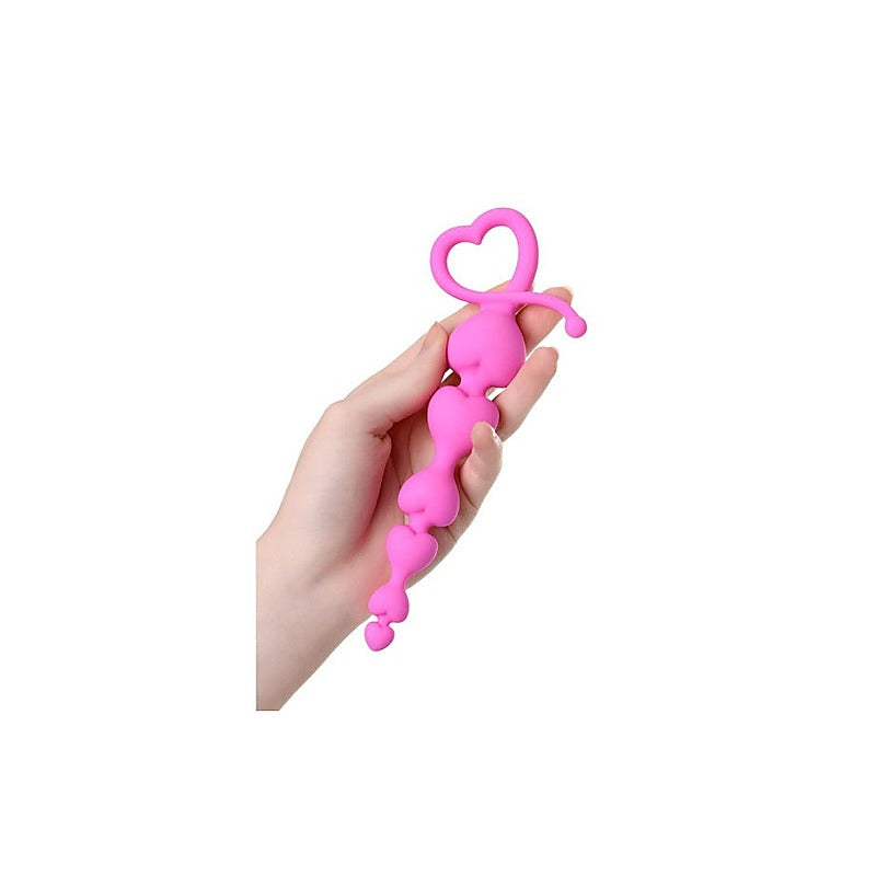 Sweety Pink Silicone Anal Chain by ToDo - Anal Beads and Balls