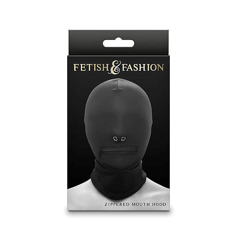 Premium Zippered Mouth Hood by NS Novelties - Bondage Hoods