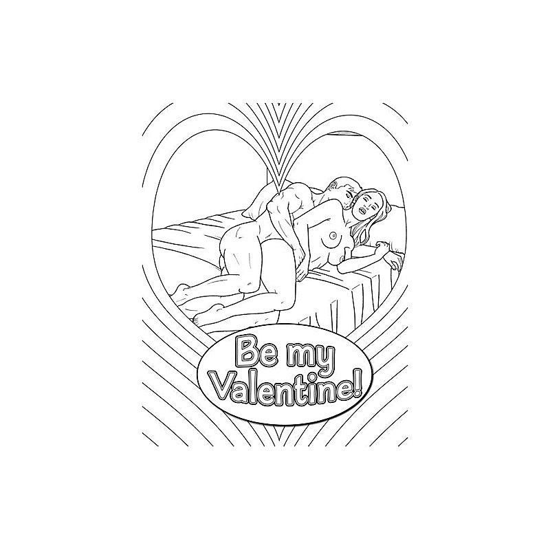 My Naughty Valentine Adult Colouring Book by Wood Rocket - Party Gifts and Novelties