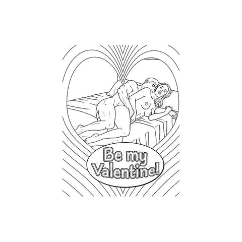 My Naughty Valentine Adult Colouring Book by Wood Rocket - Party Gifts and Novelties