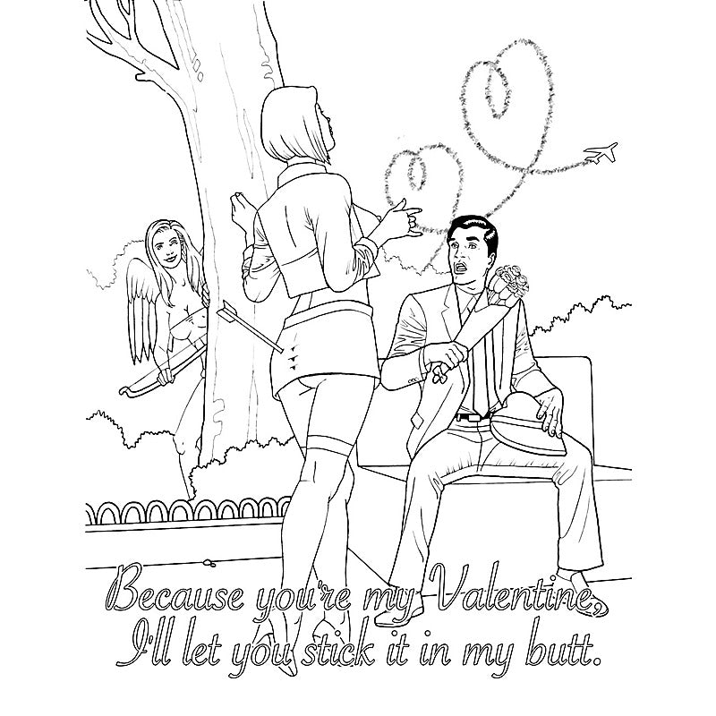 My Naughty Valentine Colouring Book Party Gift - Party Gifts and Novelties