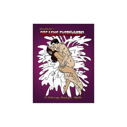 Orgasms Everywhere Adult Colouring Book by Wood Rocket - Party Gifts and Novelties