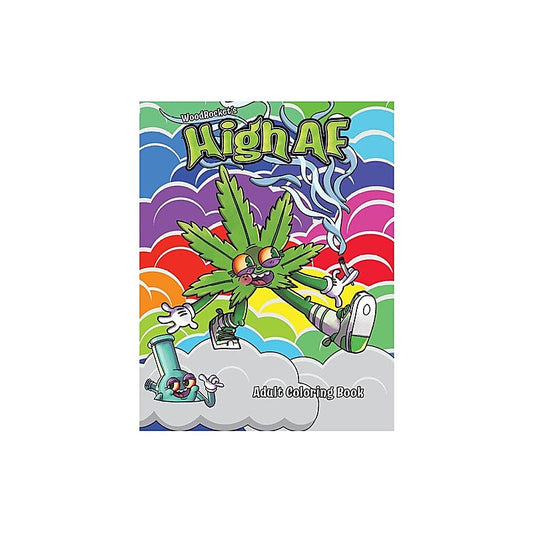 High AF Adult Colouring Book by Wood Rocket - Party Gifts and Novelties