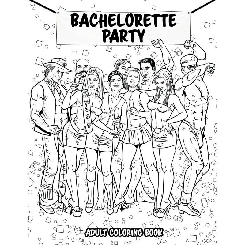 Bachelorette Party Colouring Book Party Gift - Party Gifts and Novelties