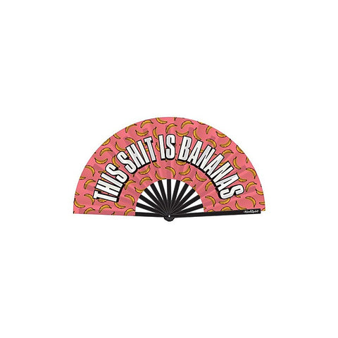 This Shit Is Bananas Folding Fan by Wood Rocket - Party Gifts and Novelties