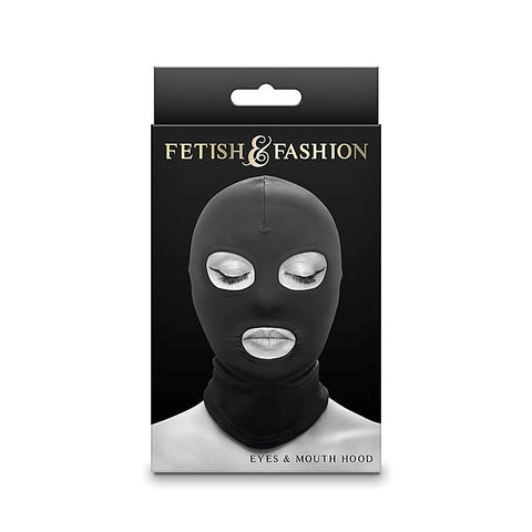 Premium Eyes & Mouth Hood by NS Novelties - Bondage Hoods
