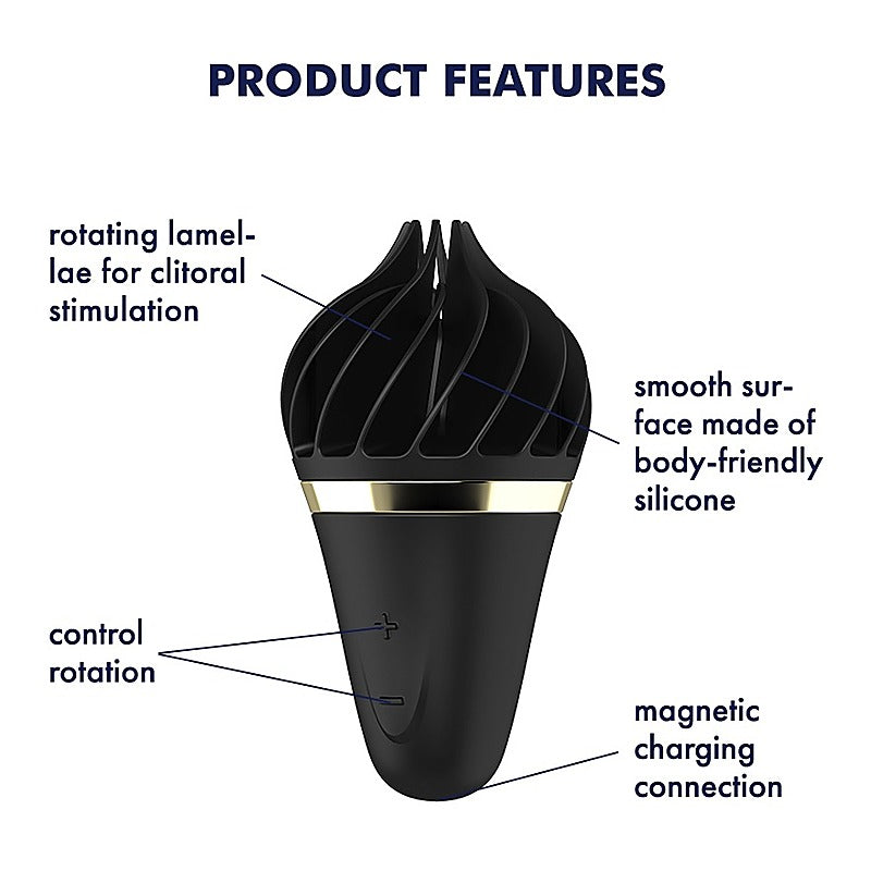 Sweet Treat Silicone Clitoral Vibrator by Satisfyer - Clit Ticklers and Pulsators