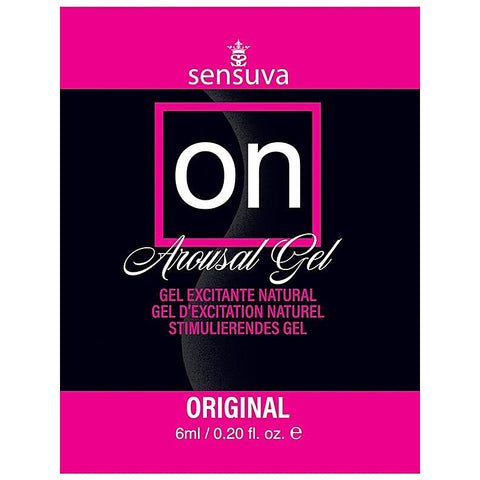 Sensuva On Original Arousal Massage Gel 6ml Single Use Packet Water Based Formula - Massage Oils and Lubricants