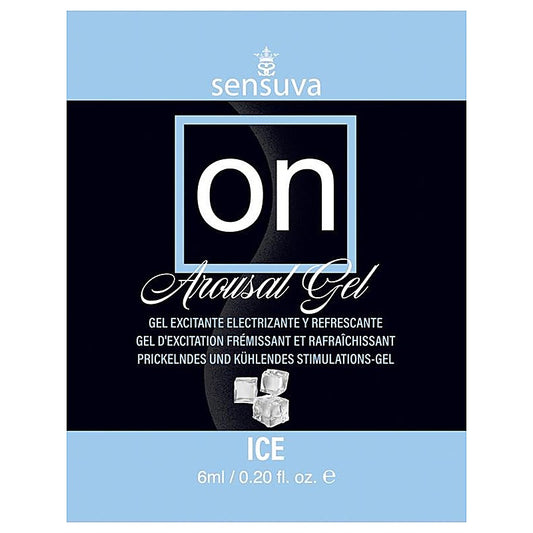 On Ice Arousal Gel. Single-Use Packet Lubricant - Massage Oils and Lubricants