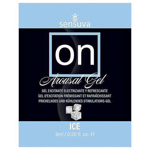 Sensuva On Ice Arousal Adult Gel 6ml Single Use Packet Cooling Stimulation - Massage Oils and Lubricants