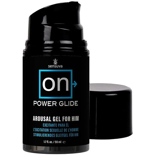 Power Glide Arousal Gel For Him by Sensuva On - Delay and Excite Sprays