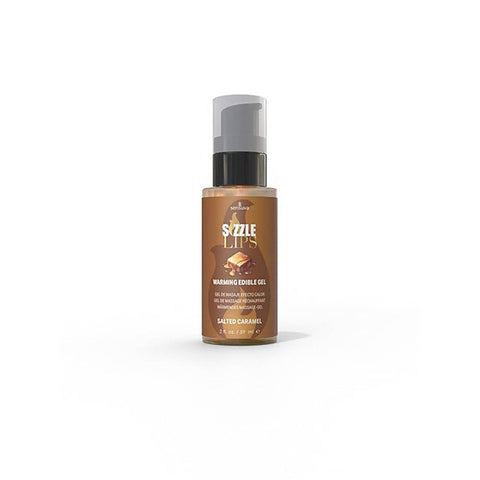 Sizzle Lips Edible Warming Massage Gel by Sensuva On - Massage Oils and Lubricants