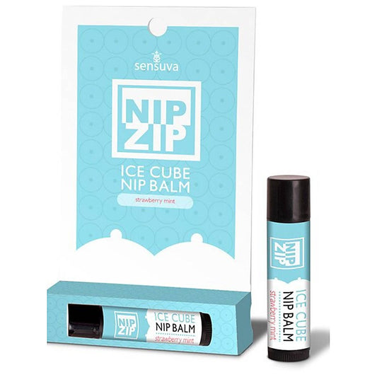 Nip Zip Ice Cube Natural Nipple Balm by Sensuva On - Delay and Excite Sprays