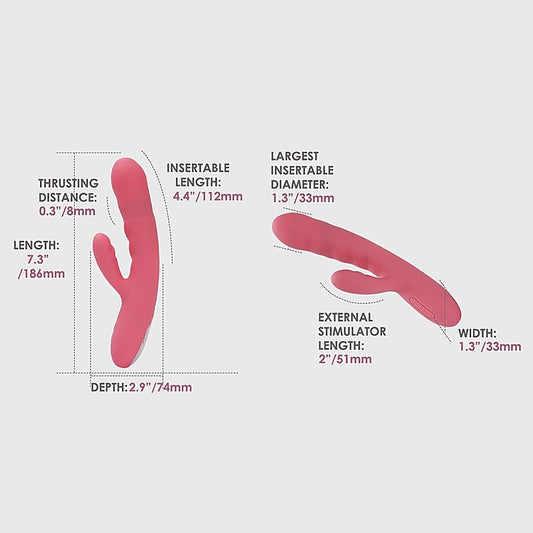 Avery Strawberry Rabbit Vibrator by Svakom - Rabbit Vibrators