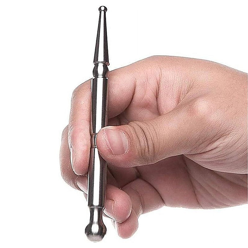 Stainless Steel Double Down Penis Plug by BDStyle - Penis Plugs