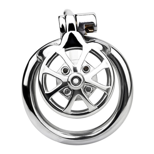 Spike Chastity Cage with Silicone Urethral Catheter - Male Chastity
