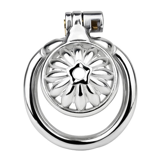 Sunflower Shape Steel Male Chastity Cage by BDStyle - Male Chastity