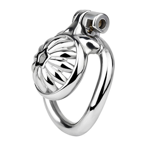 Sunflower Shape Steel Male Chastity Cage by BDStyle - Male Chastity