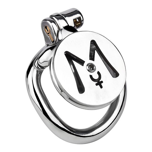 M Flat Metal Male Chastity Device Inverted by BDStyle - Male Chastity