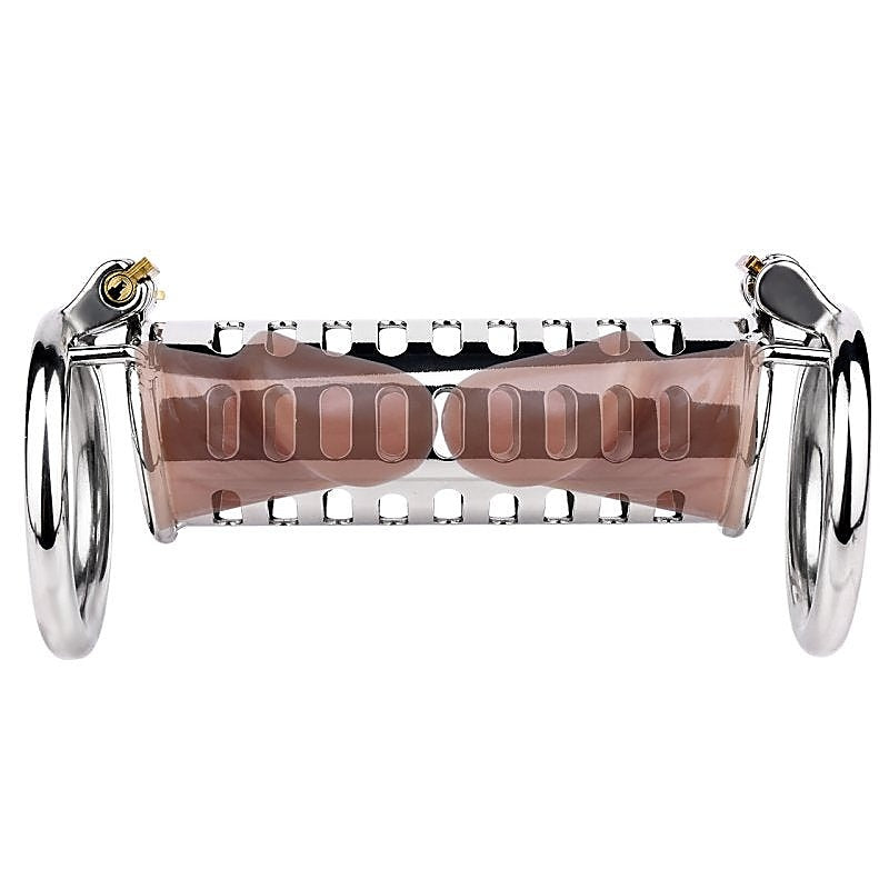 Metal Double Ended Chastity Cage by BDStyle - Male Chastity
