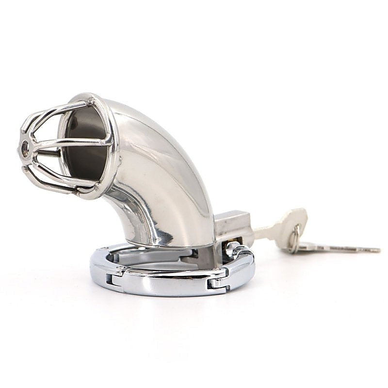 Adjustable Ring Stainless Steel Cock Cage by BDStyle - Male Chastity