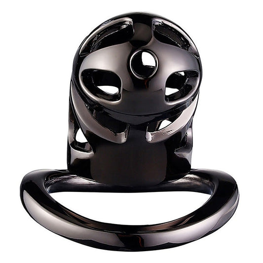 Black Men's Chastity Cage with 3 Ring Sizes by BDStyle - Male Chastity