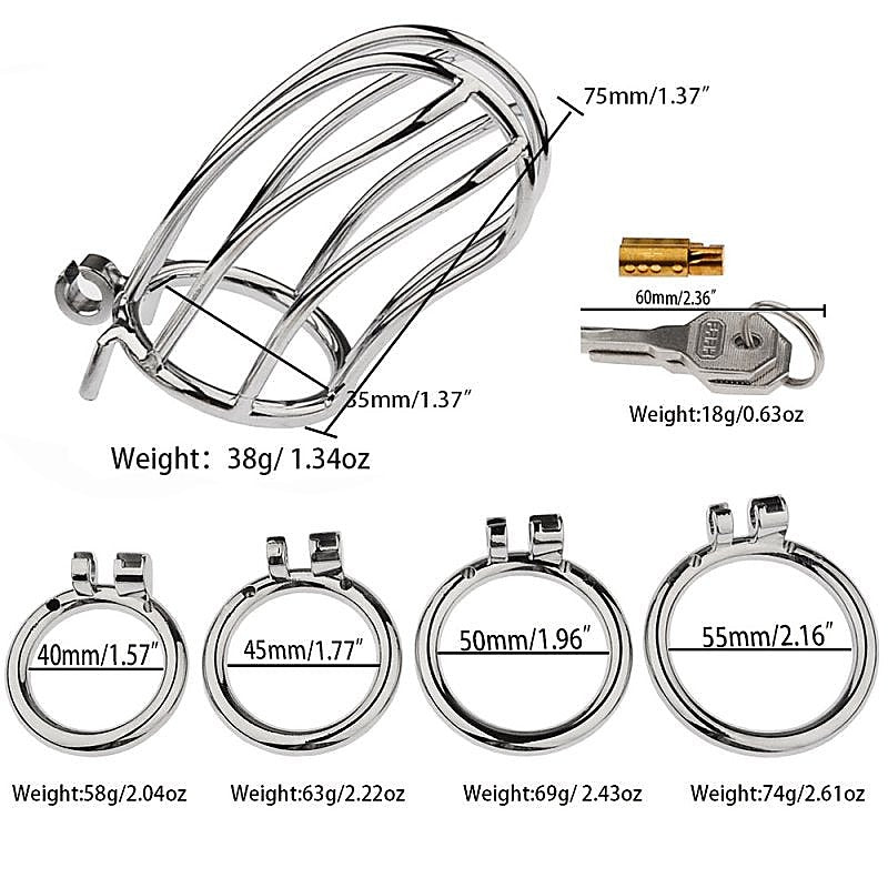 Classic Small Banana Male Chastity Cage By Bdstyle - Male Chastity