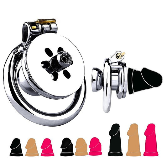 Stainless Steel & Silicone Male Chastity Bird Cage - Male Chastity