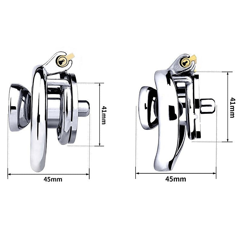 Stainless Steel & Silicone Male Chastity Bird Cage - Male Chastity