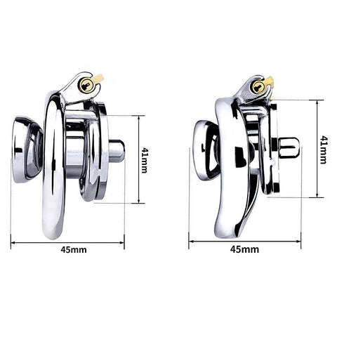 Stainless Steel & Silicone Male Chastity Bird Cage - Male Chastity