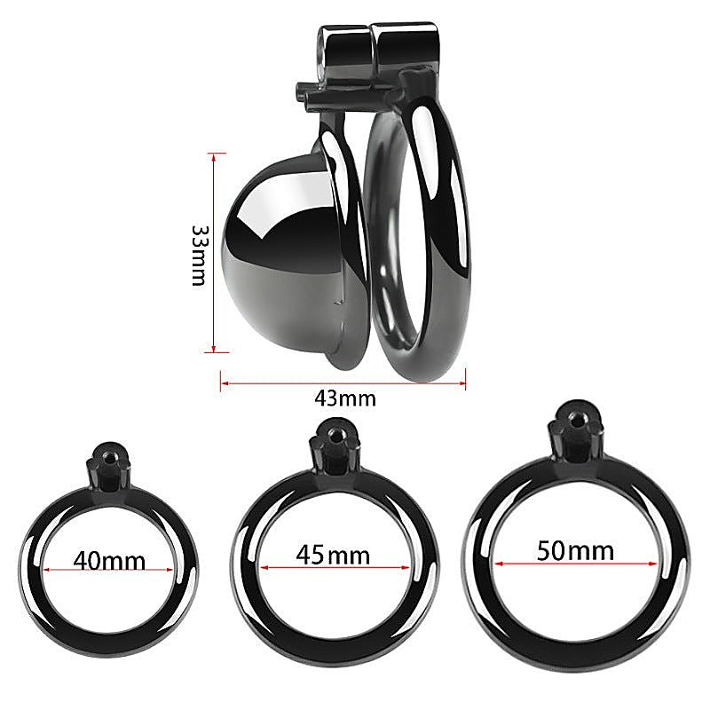CB Chastity Lock Cock Cage Black by BDStyle - Male Chastity
