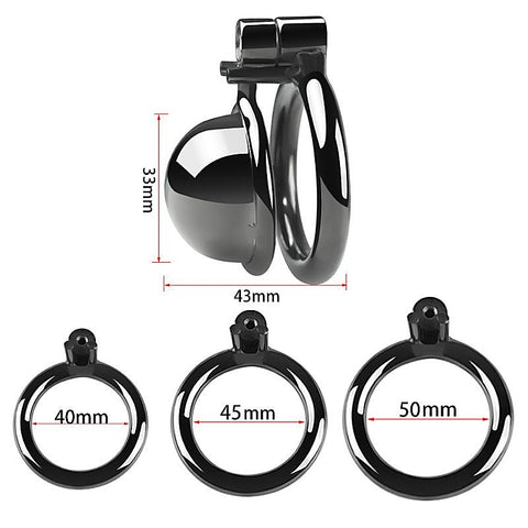 CB Chastity Lock Cock Cage Black by BDStyle - Male Chastity