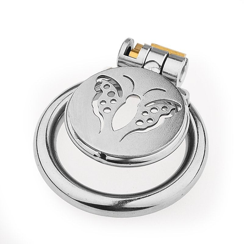 Butterfly Flat Metal Male Chastity Cage by BDStyle - Male Chastity