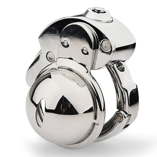 CB Mens Chastity Lock Cock Cage With Adjustable Ring - Male Chastity