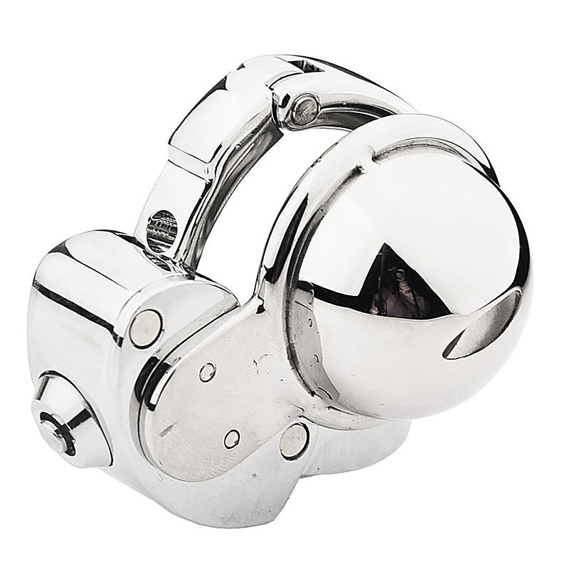 CB Mens Chastity Lock Cock Cage With Adjustable Ring - Male Chastity
