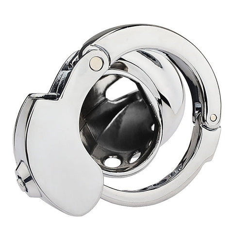 CB Mens Chastity Lock Cock Cage With Adjustable Ring - Male Chastity